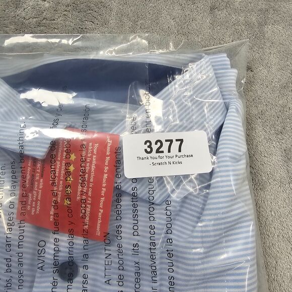 Greyson Men's Blue Striped Golf Polo Shirt Size L - Picture 11 of 11